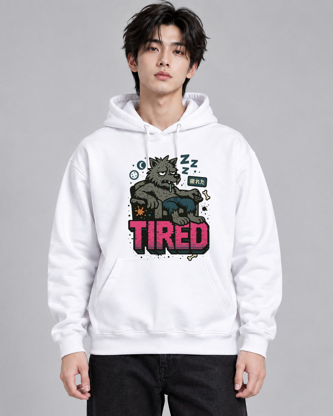 Tired Wolf - White