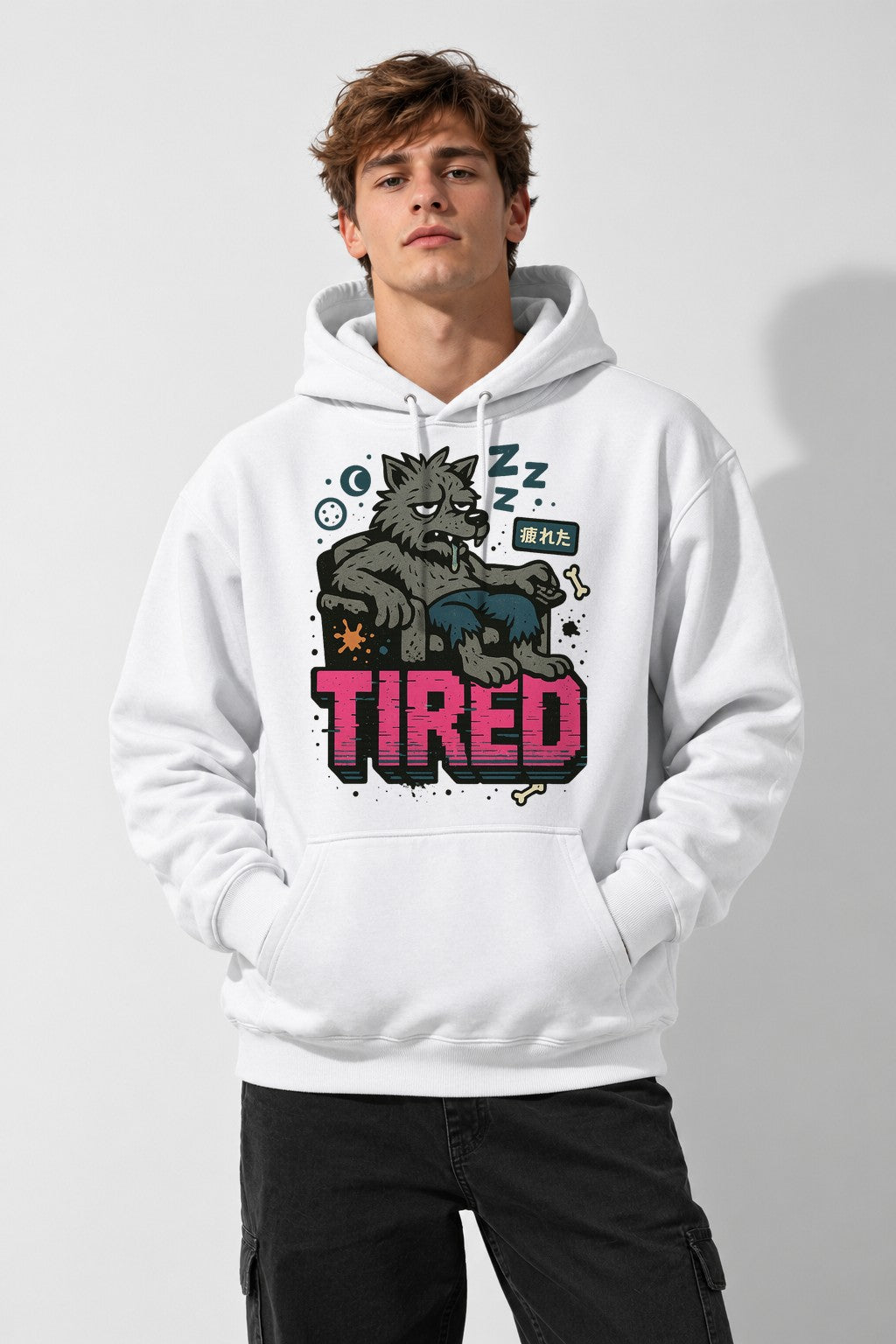 Tired Wolf - White