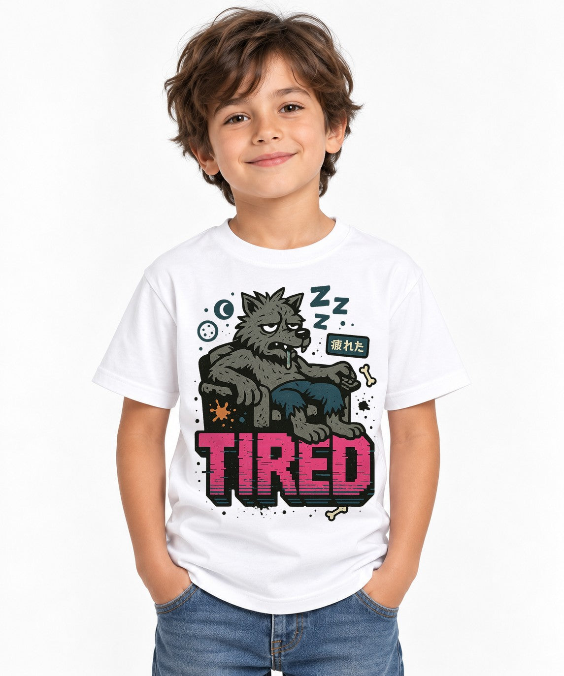 Tired Wolf - White