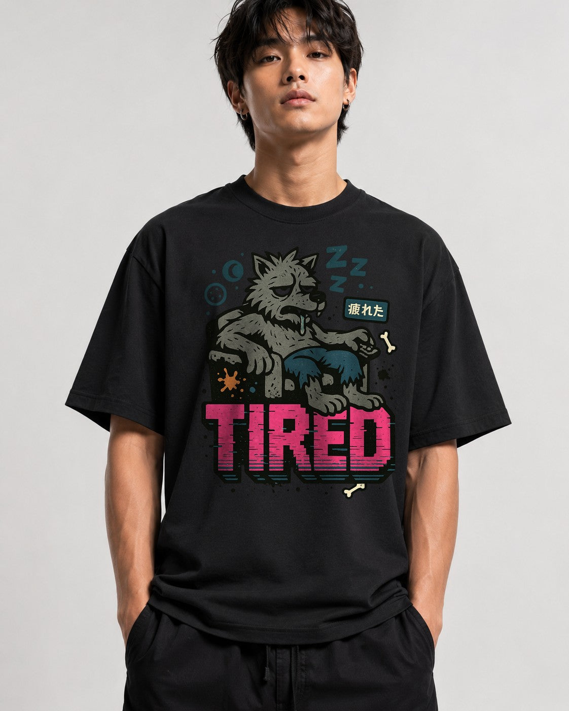 Tired Wolf - Black