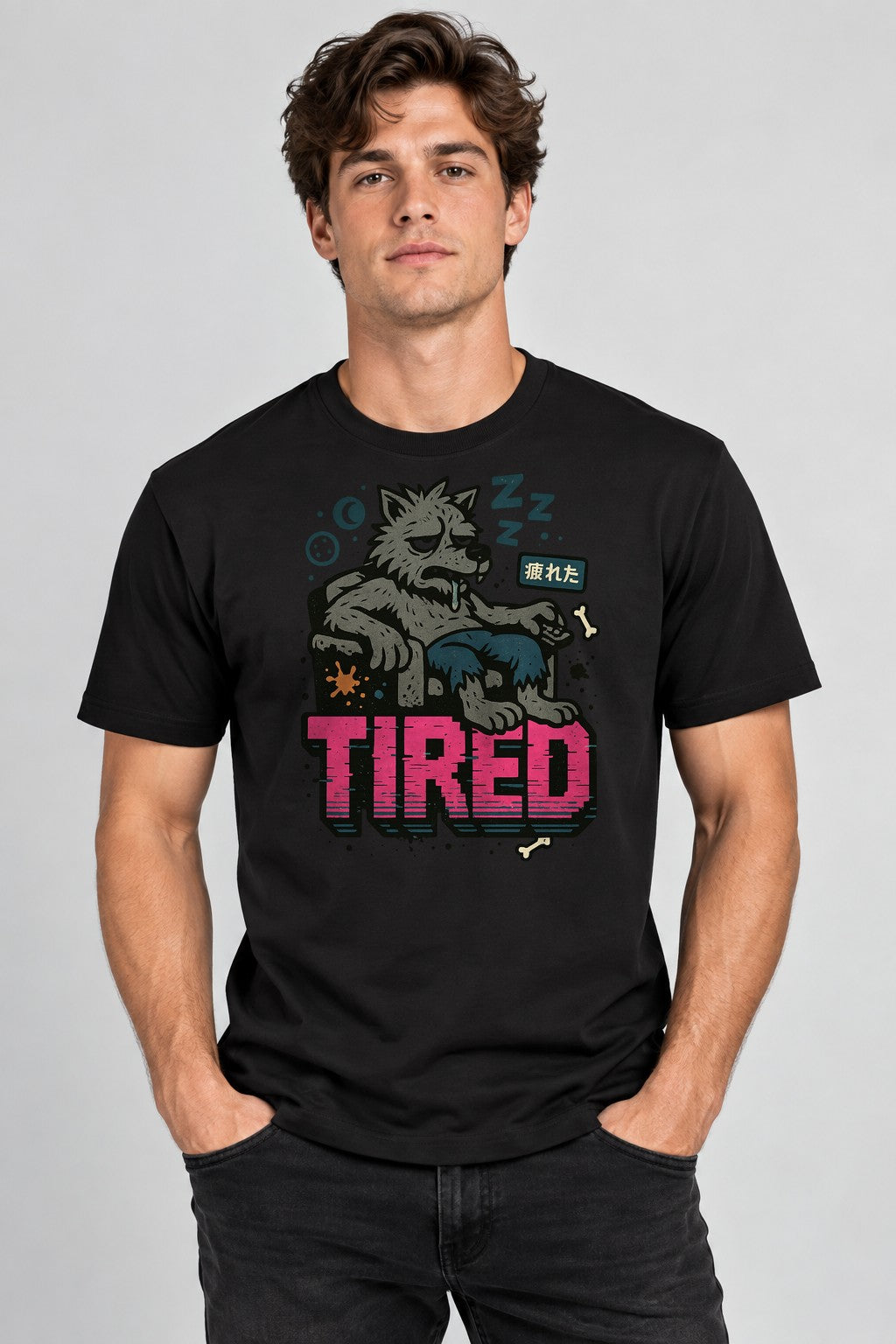 Tired Wolf - Black