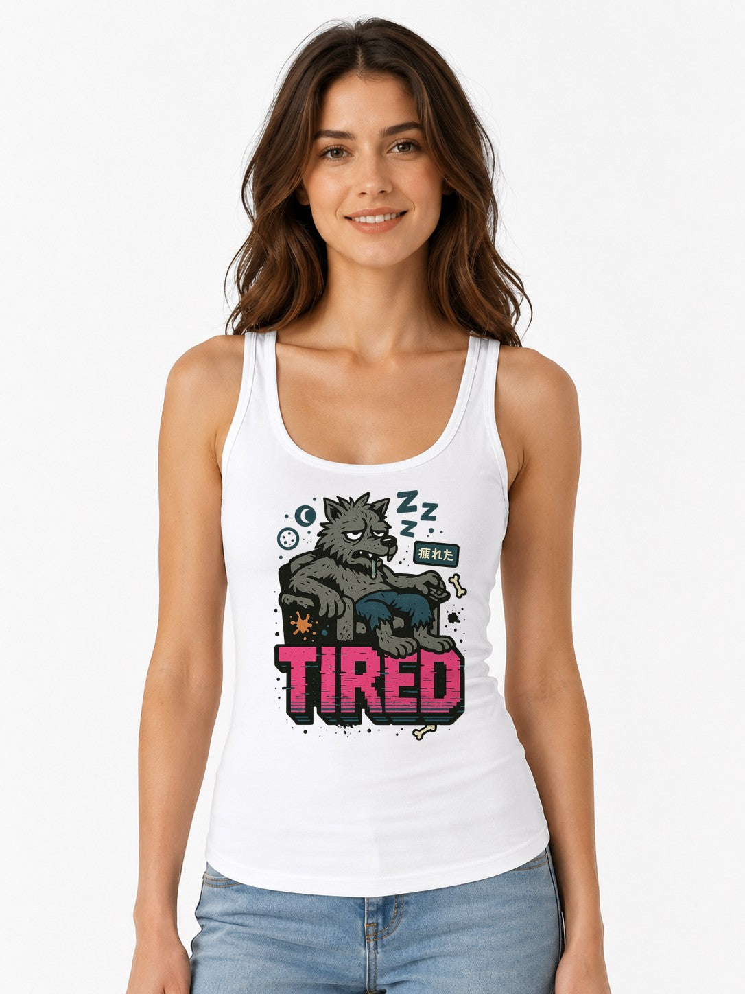 Tired Wolf - White