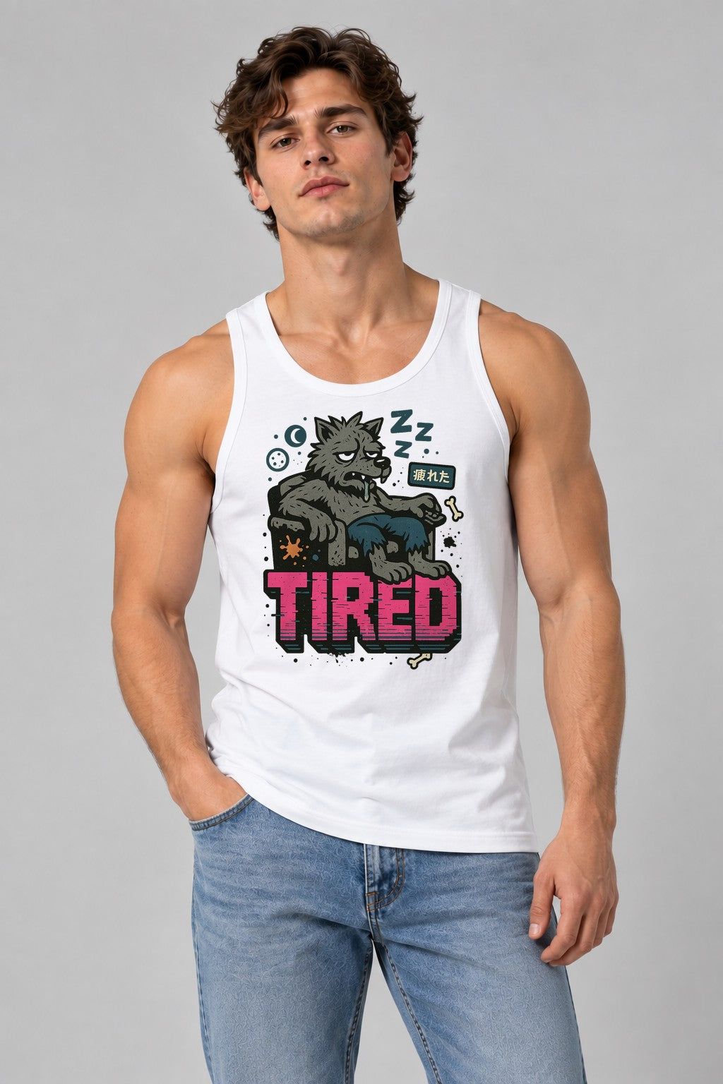 Tired Wolf - White