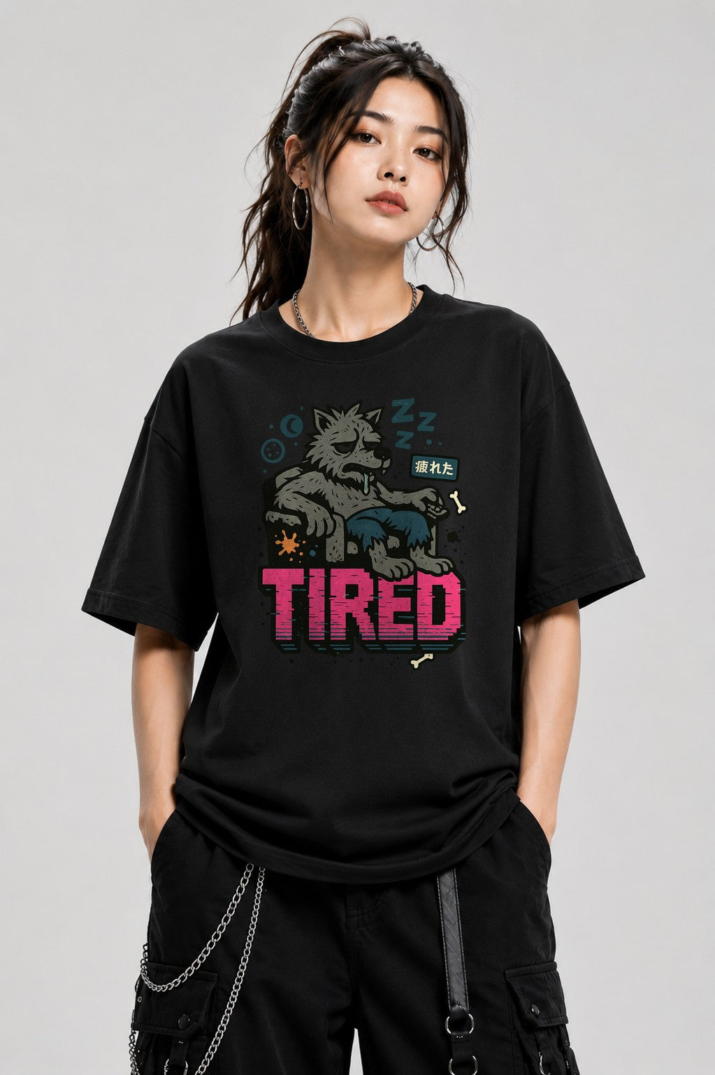 Tired Wolf - Black