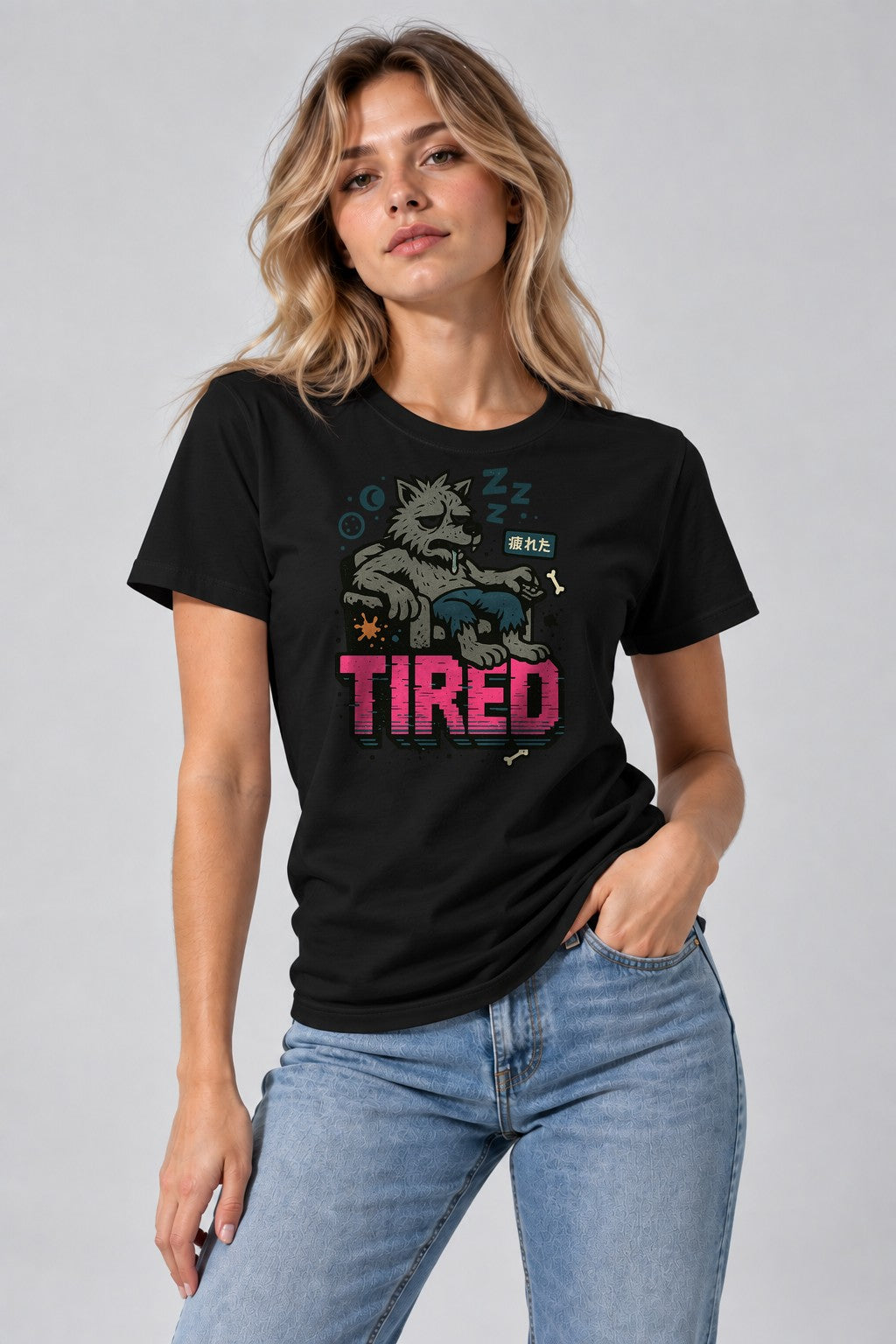 Tired Wolf - Black