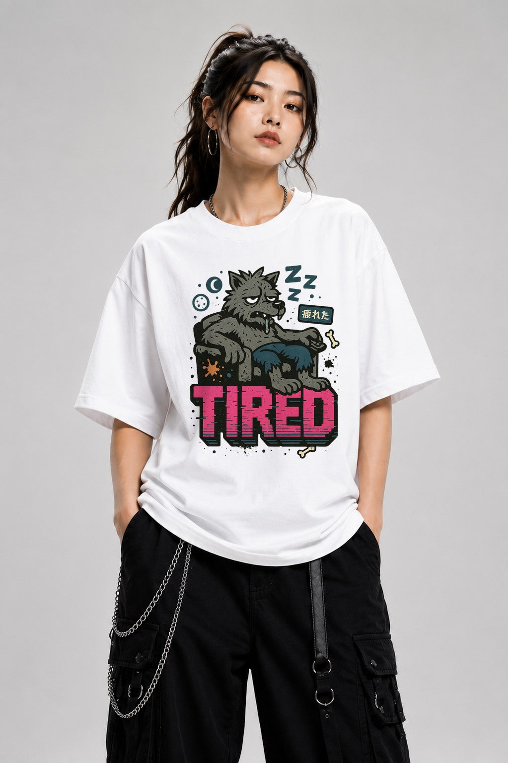 Tired Wolf - White