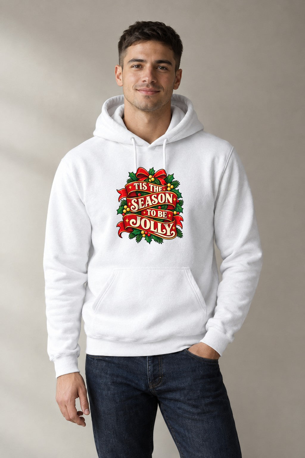 Tis The Season To Be Jolly - White