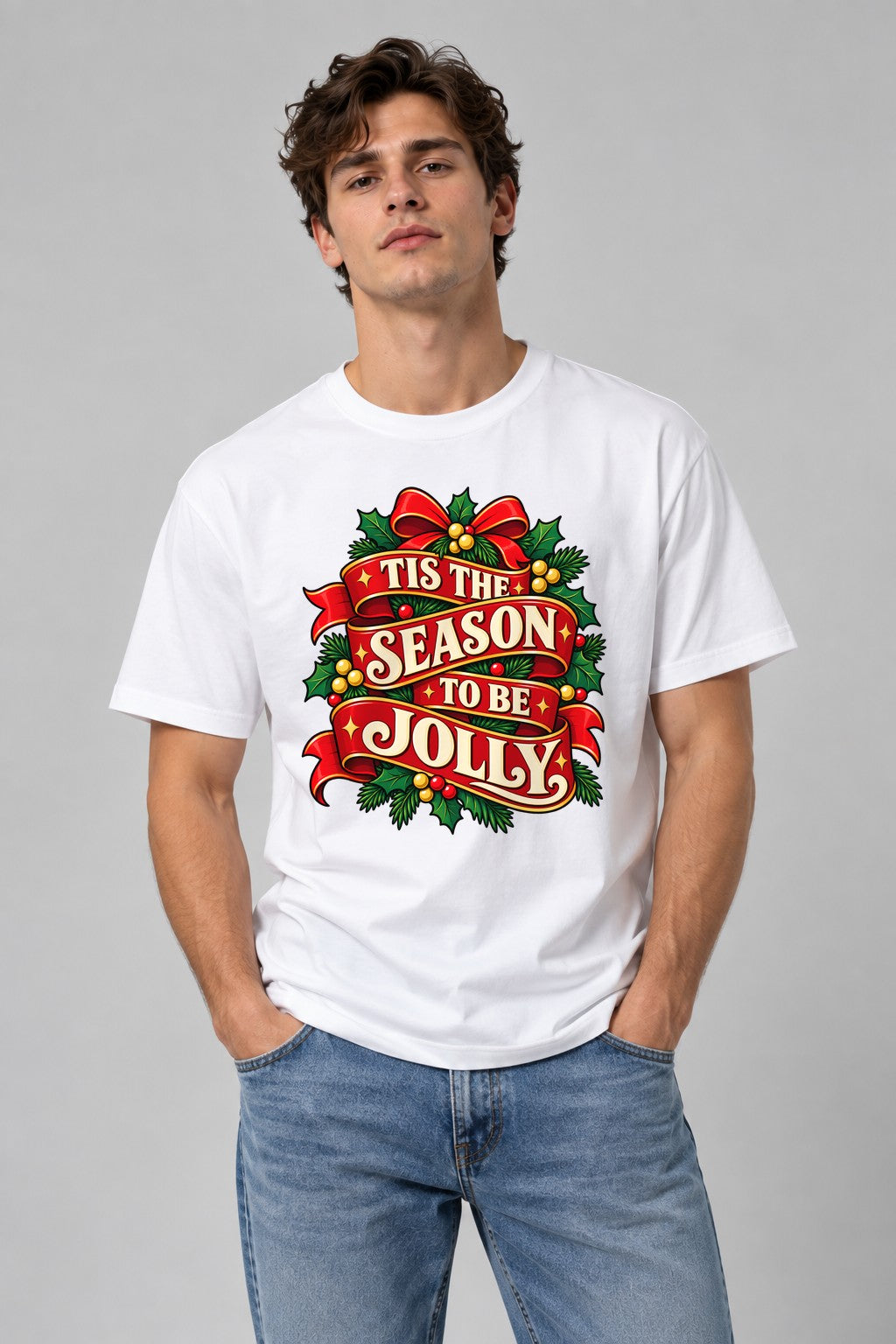 Tis The Season To Be Jolly - White