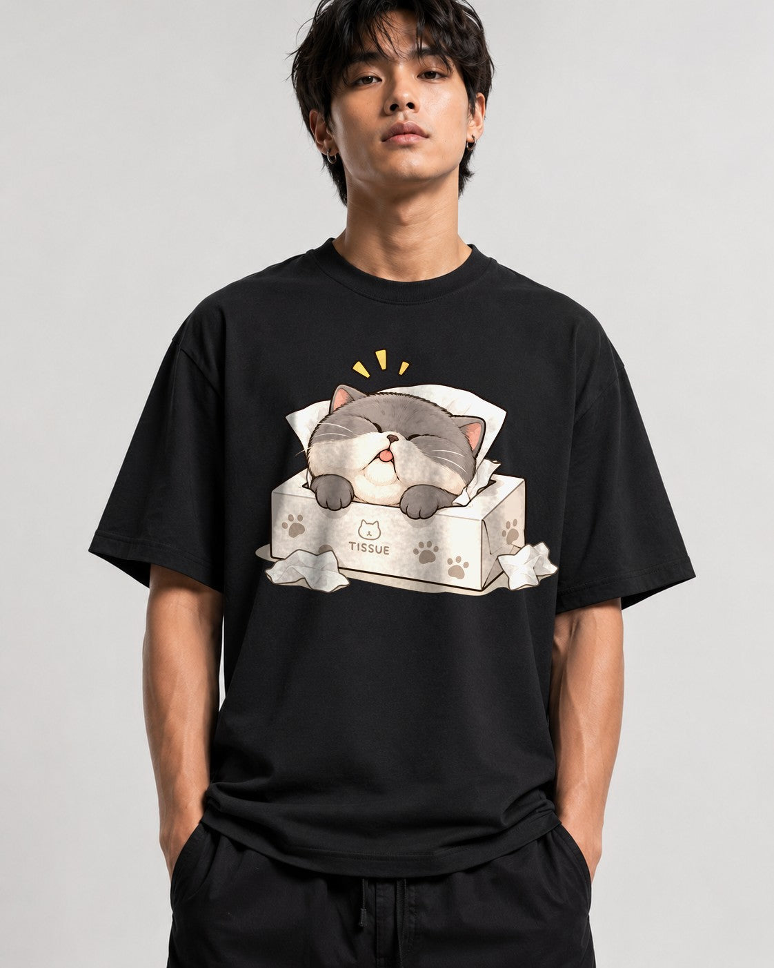 Tissue Box Kitty - Black