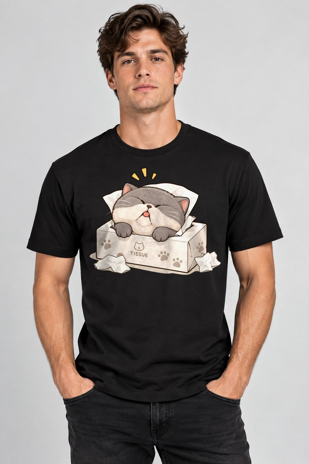 Tissue Box Kitty - Black