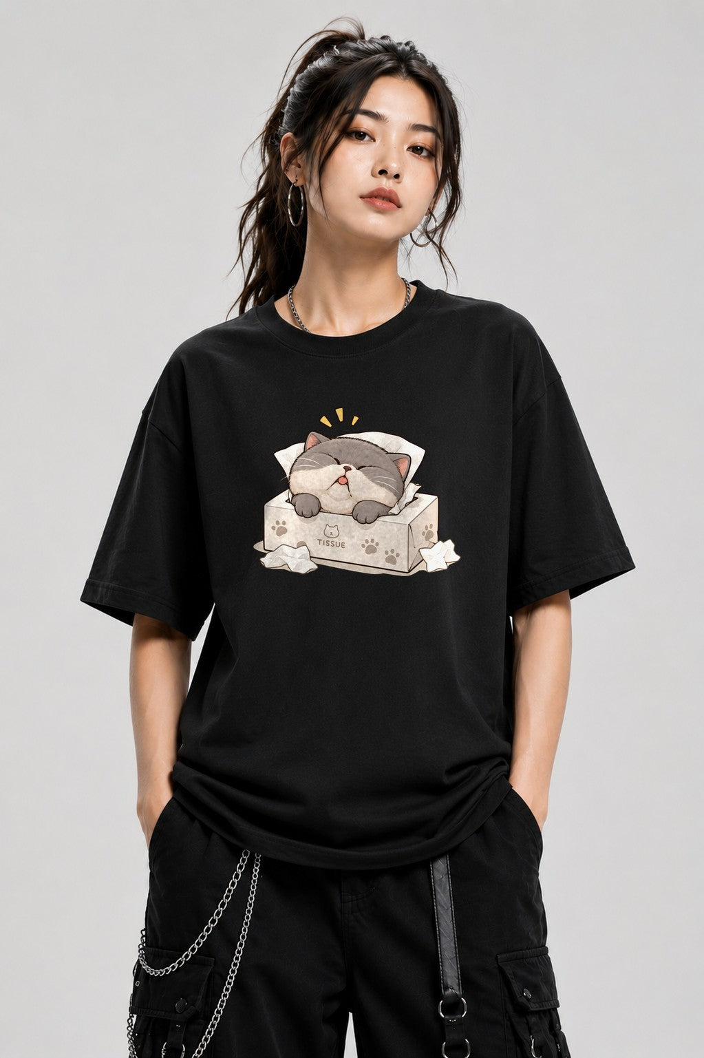 Tissue Box Kitty - Black