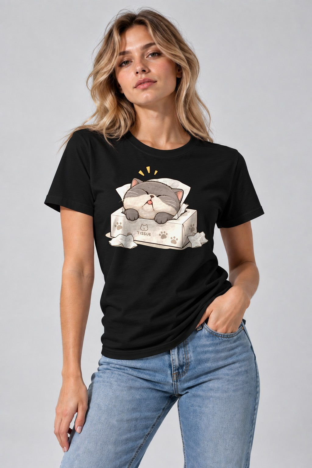 Tissue Box Kitty - Black