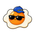 Too Cool Fried Egg Cute Funny Sunglasses Food Pun
