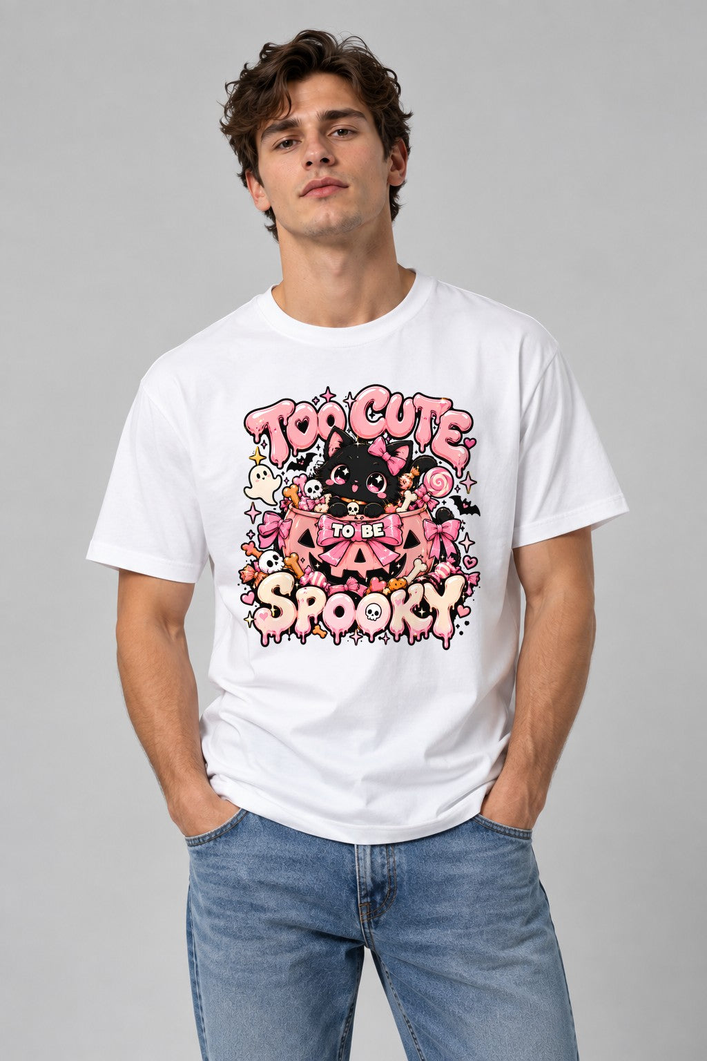Too Cute To Be Spooky - White
