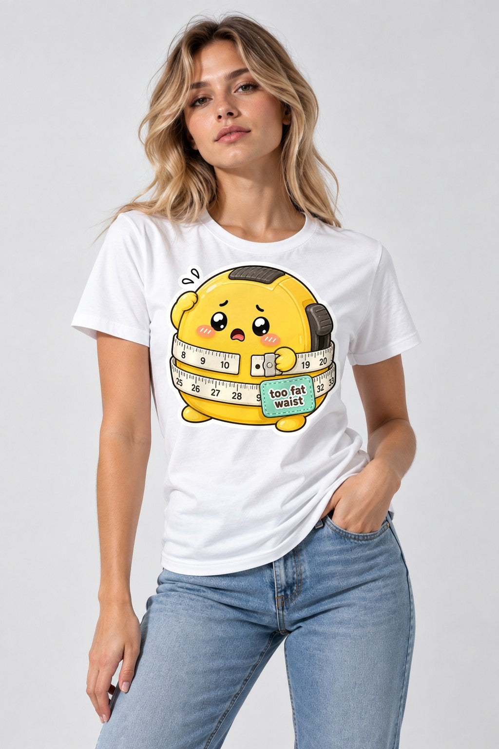 Too Fat Waist - White