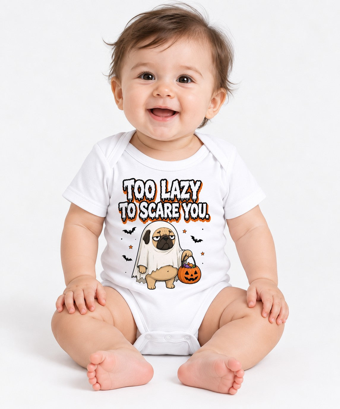 Too Lazy To Scare You - White