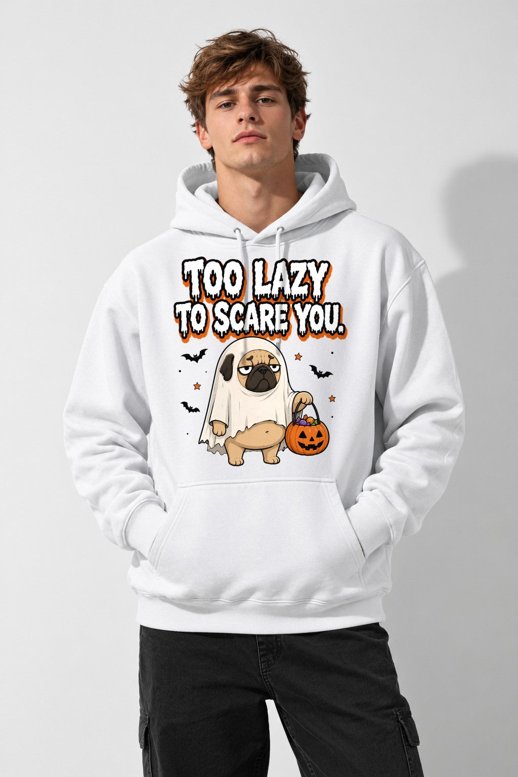 Too Lazy To Scare You - White