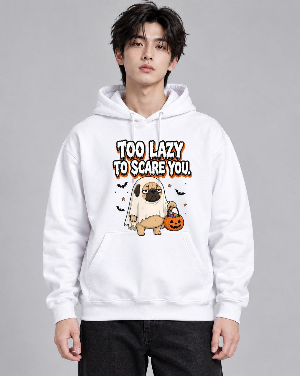 Too Lazy To Scare You - White