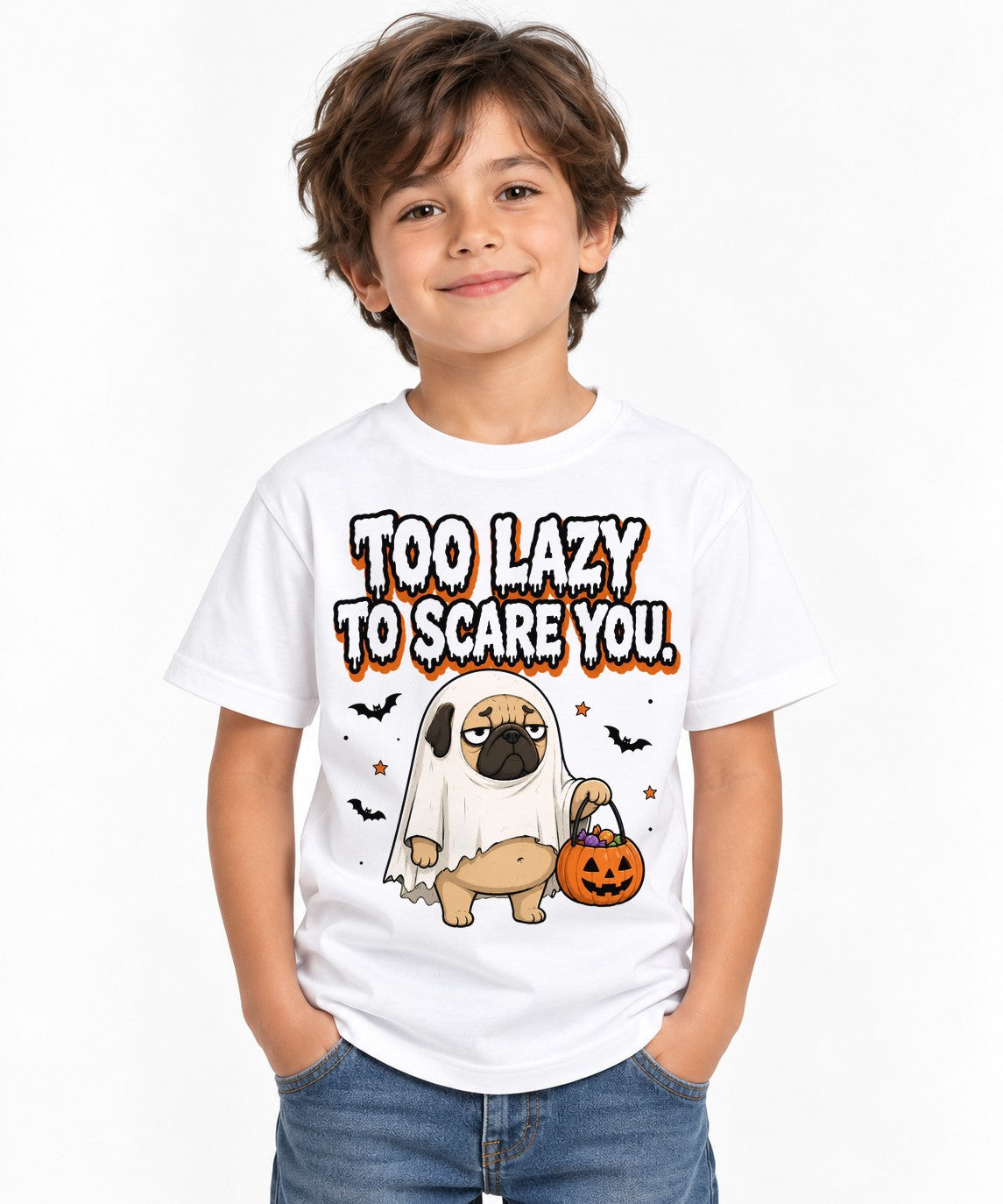 Too Lazy To Scare You - White