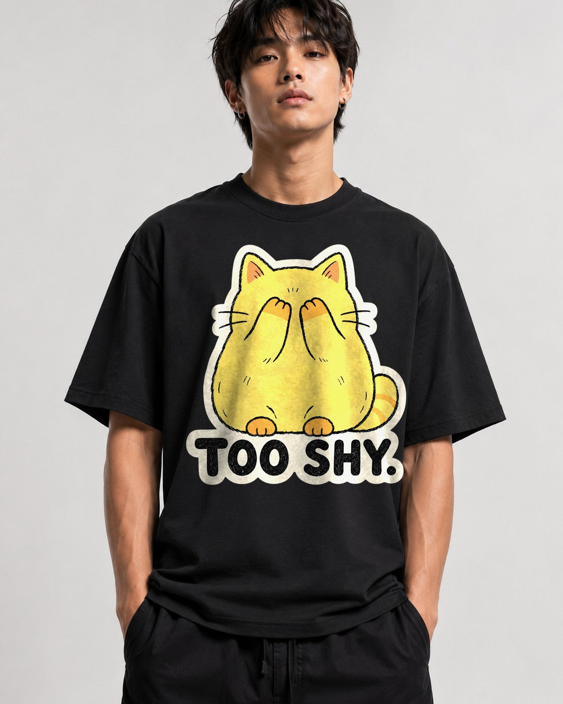 Too Shy Cat - Black