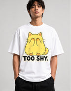 Too Shy Cat - White