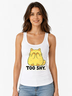 Too Shy Cat - White