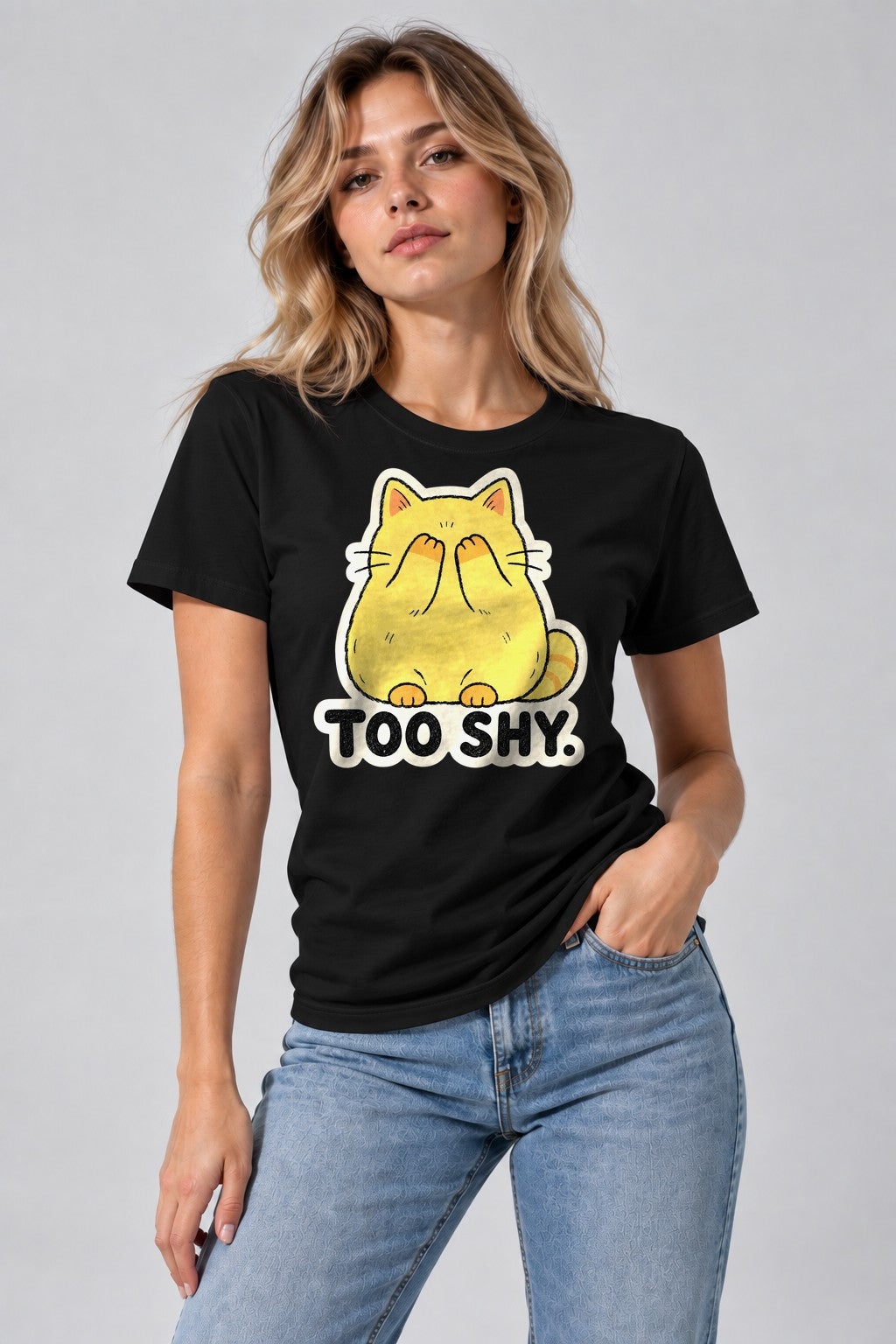 Too Shy Cat - Black