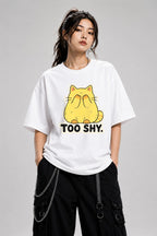 Too Shy Cat - White