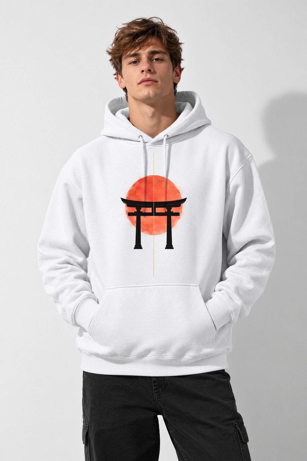 Torii Gate Sunrise - White