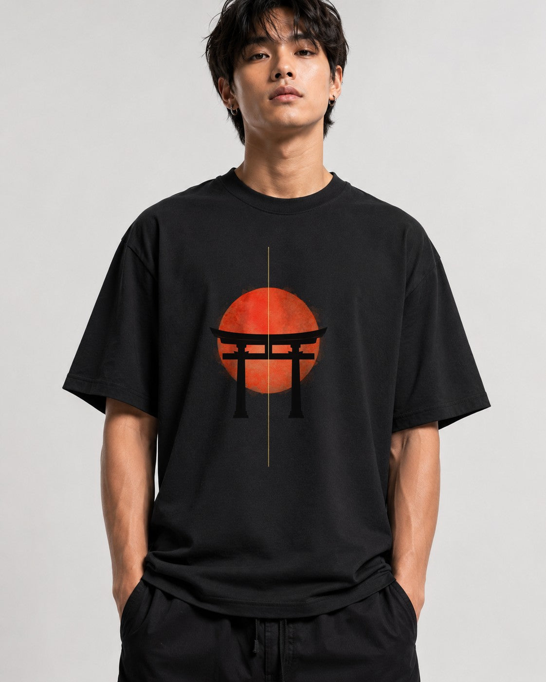 Torii Gate Sunrise - Black