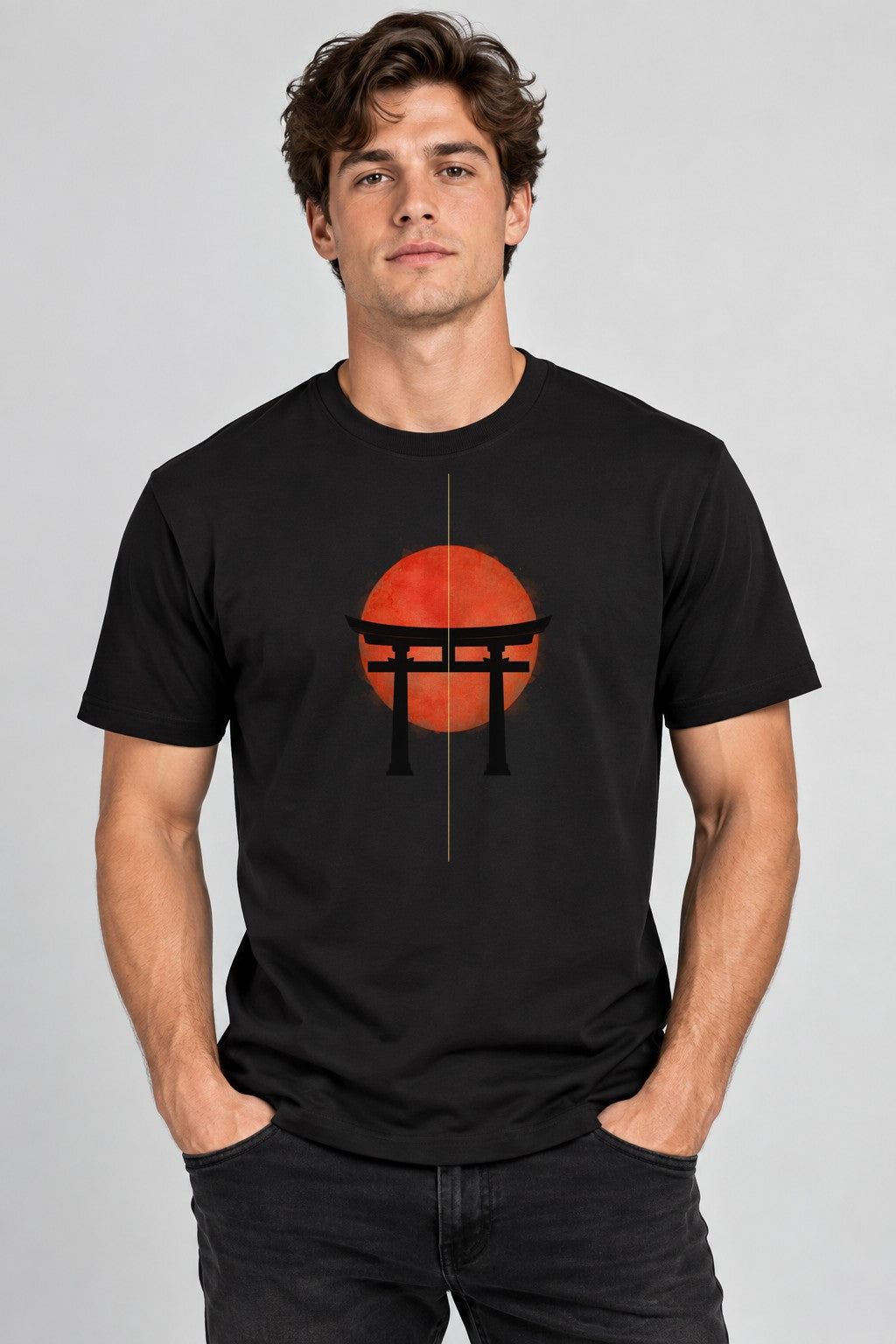Torii Gate Sunrise - Black