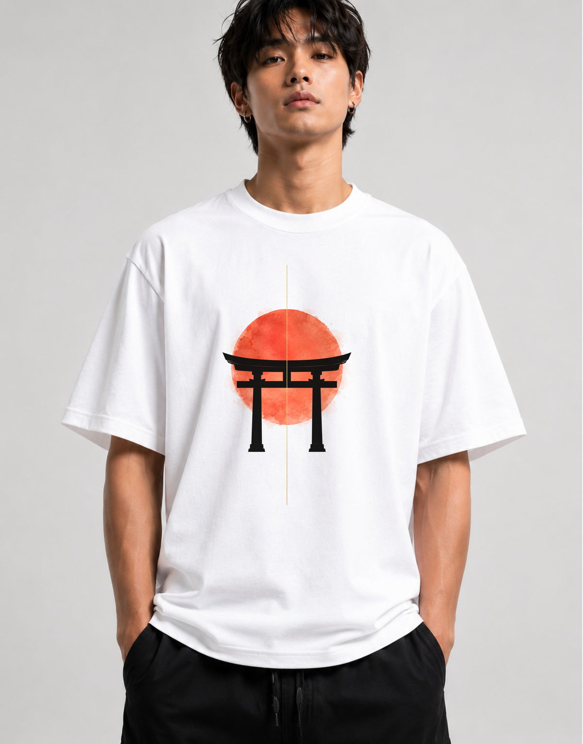 Torii Gate Sunrise - White