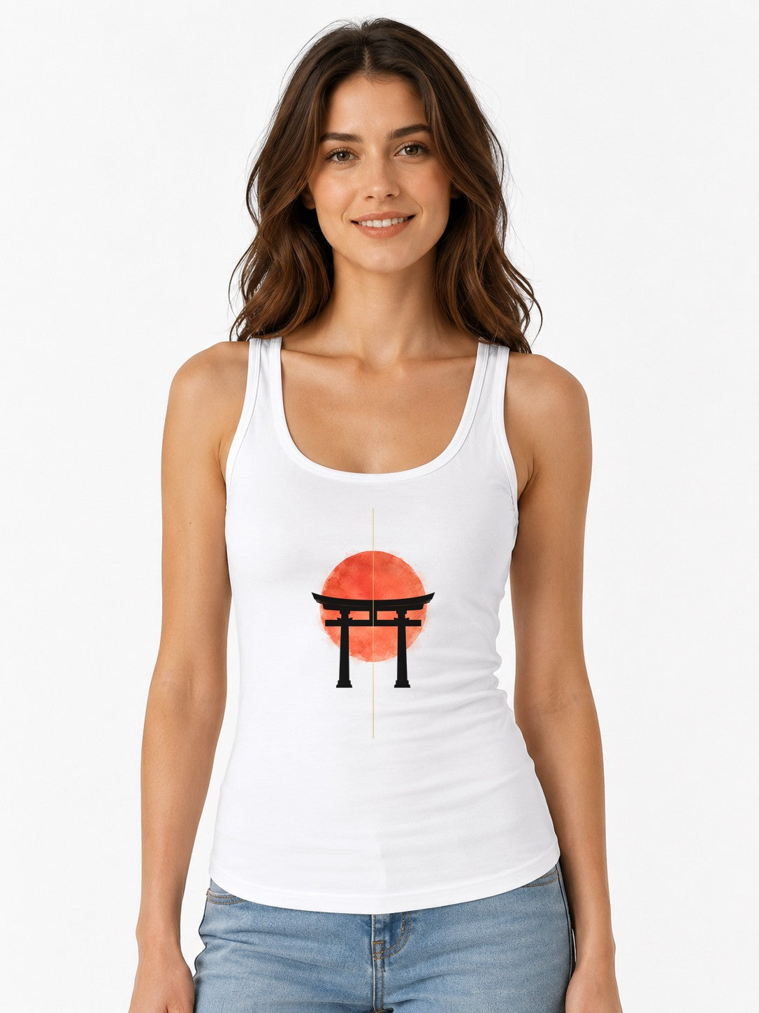 Torii Gate Sunrise - White