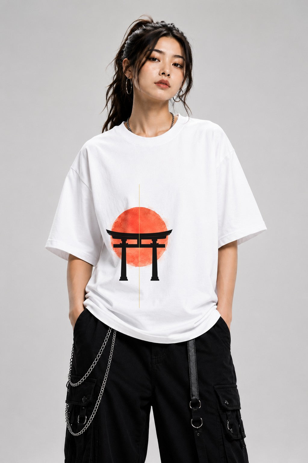 Torii Gate Sunrise - White