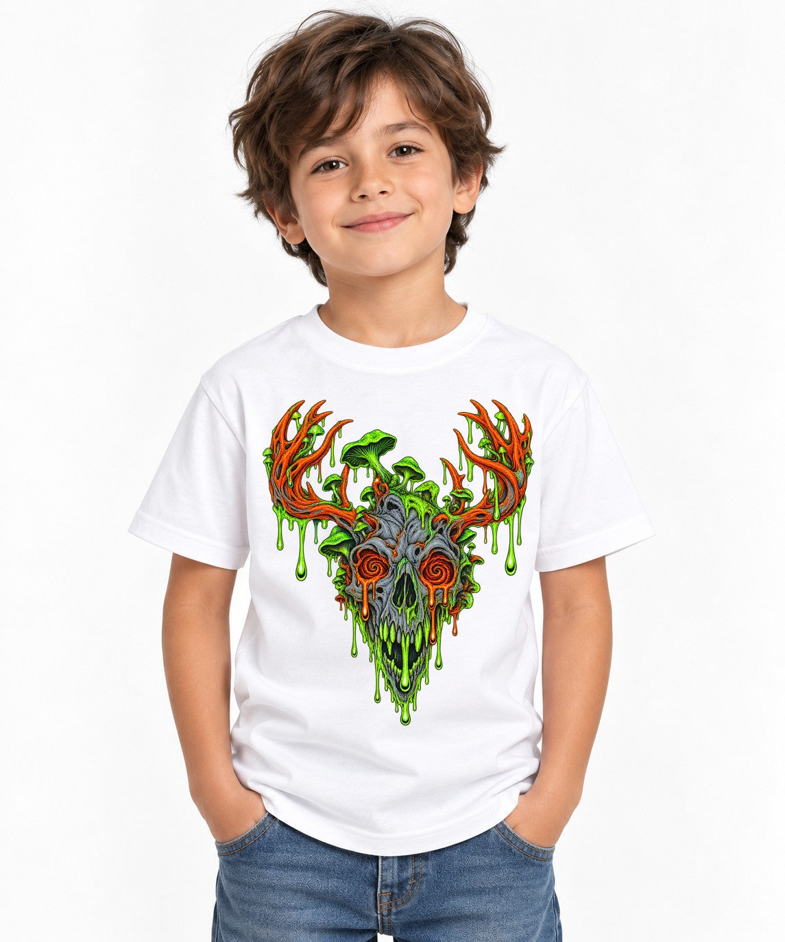 Toxic Deer Skull - White