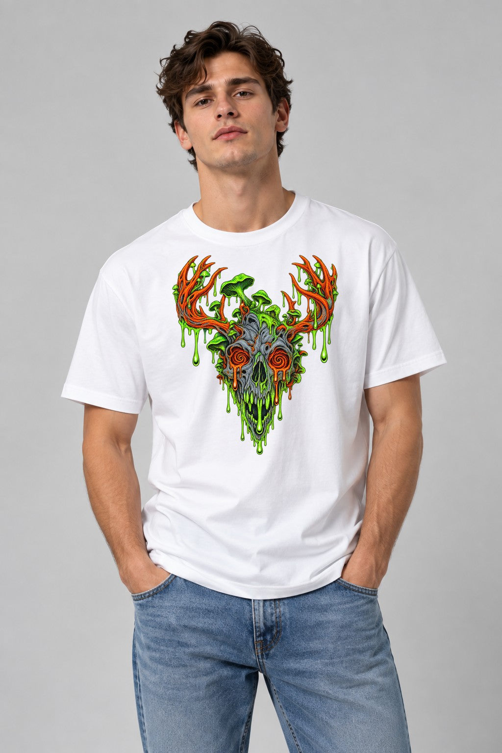 Toxic Deer Skull - White