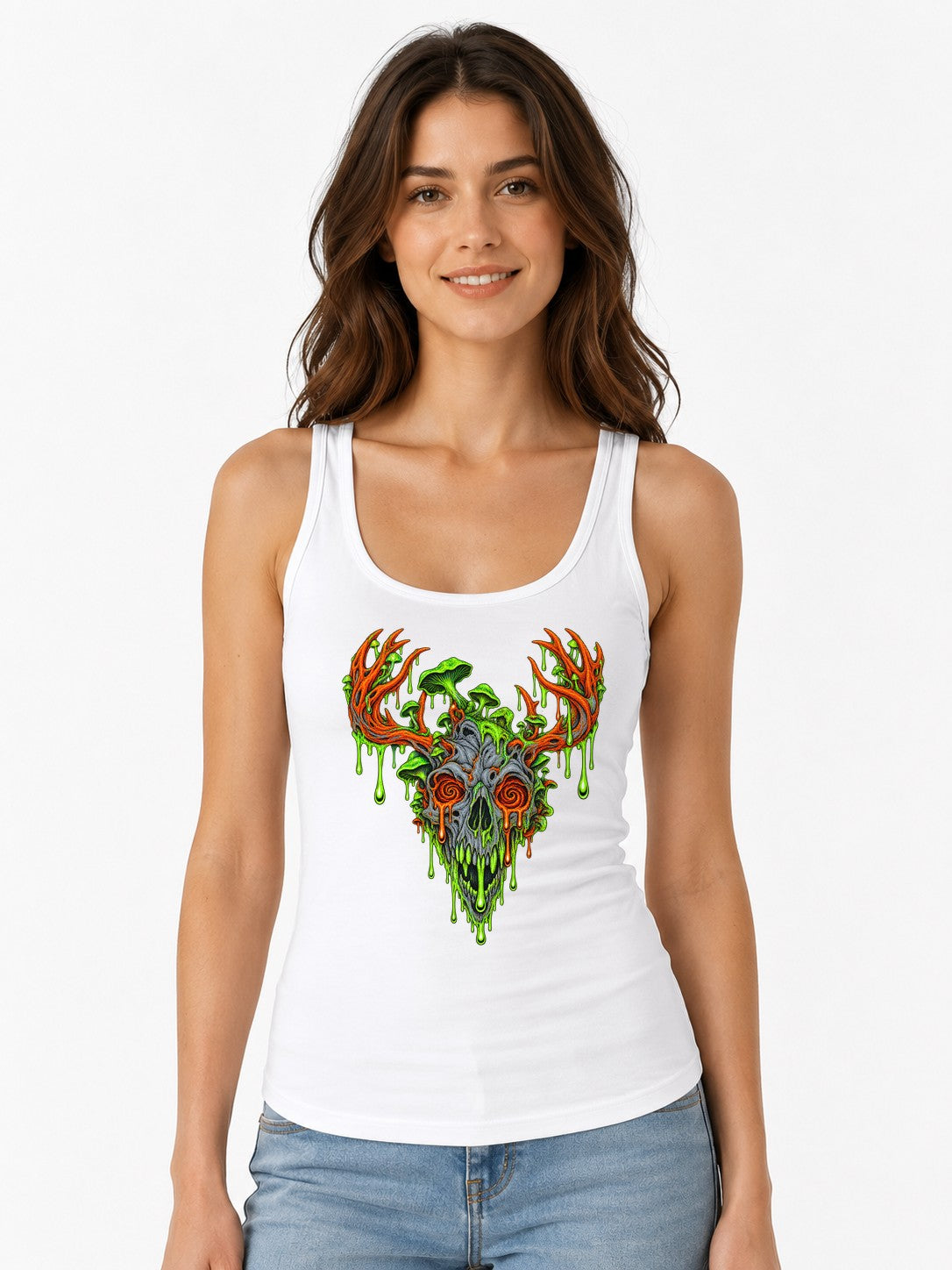 Toxic Deer Skull - White