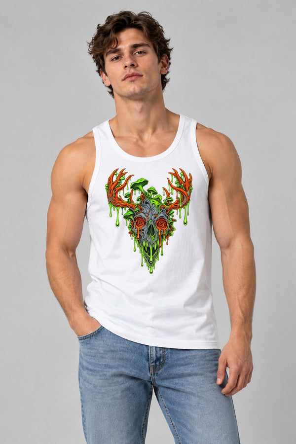 Toxic Deer Skull - White