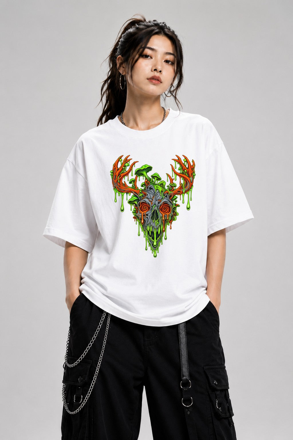 Toxic Deer Skull - White