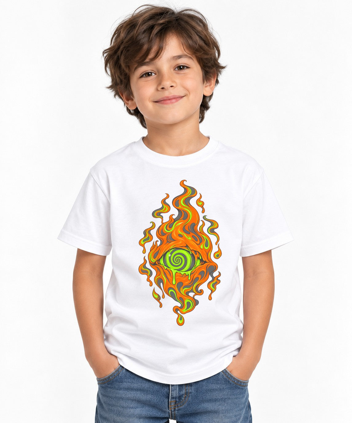 Toxic Flame Eye - White
