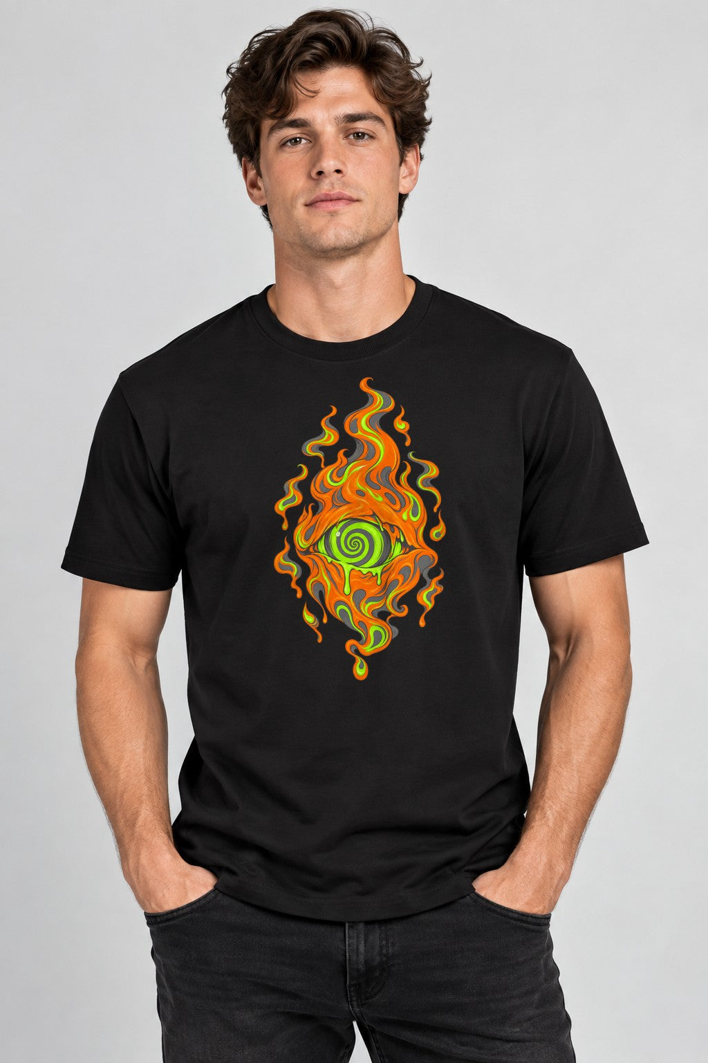 Toxic Flame Eye - Black