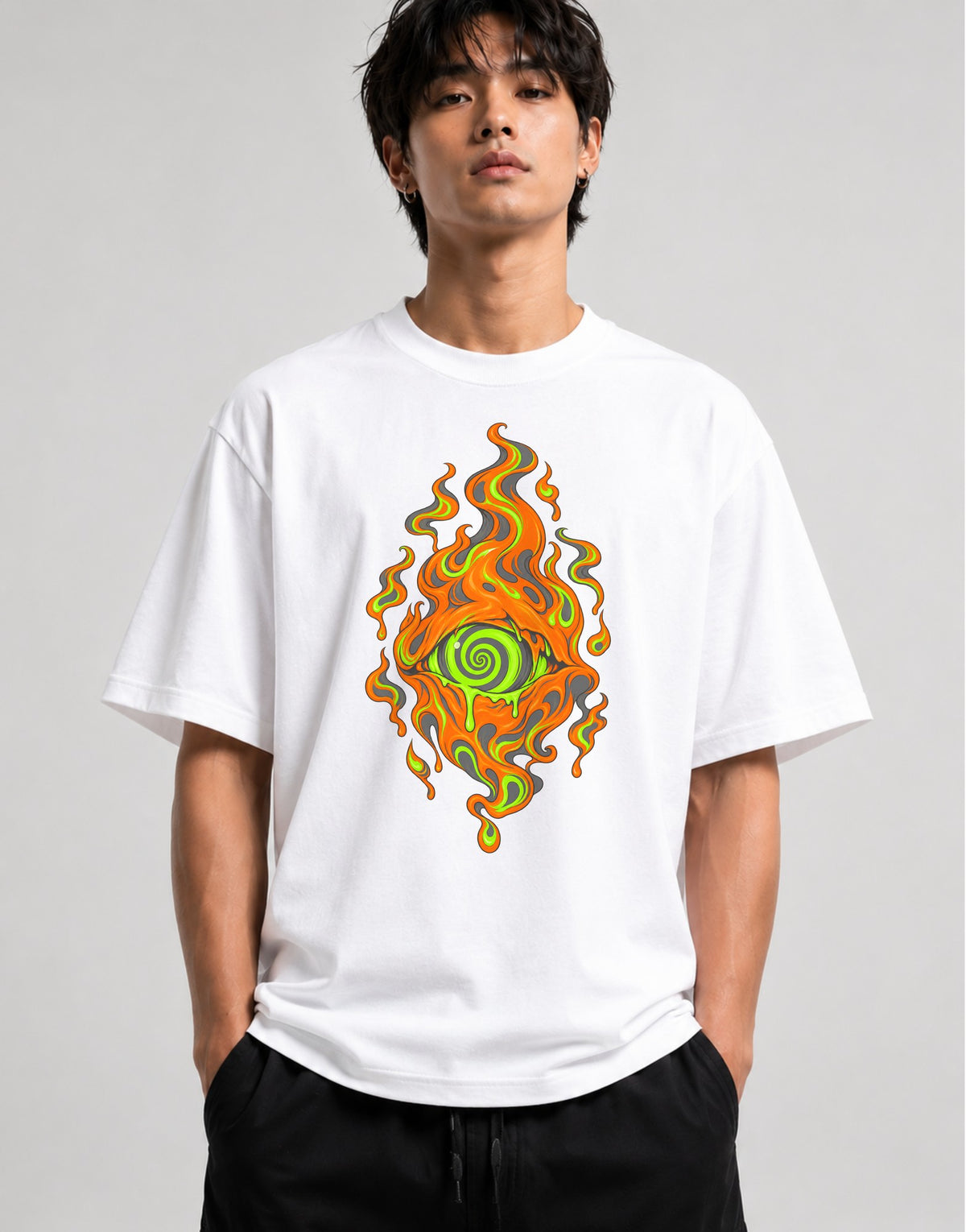 Toxic Flame Eye - White