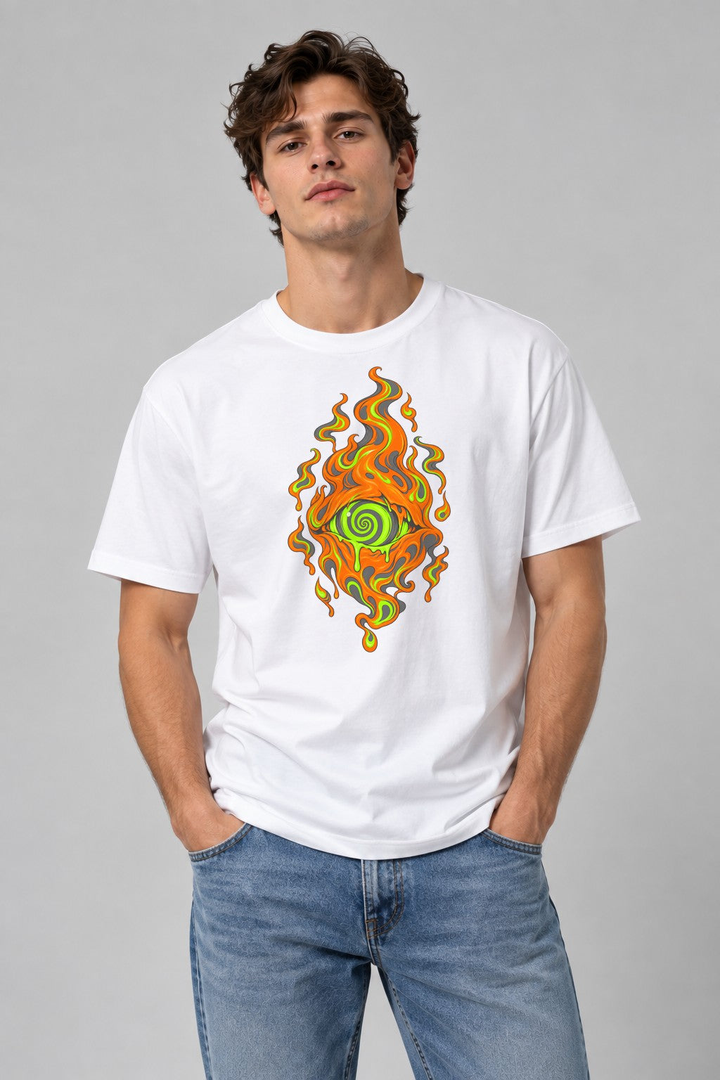 Toxic Flame Eye - White