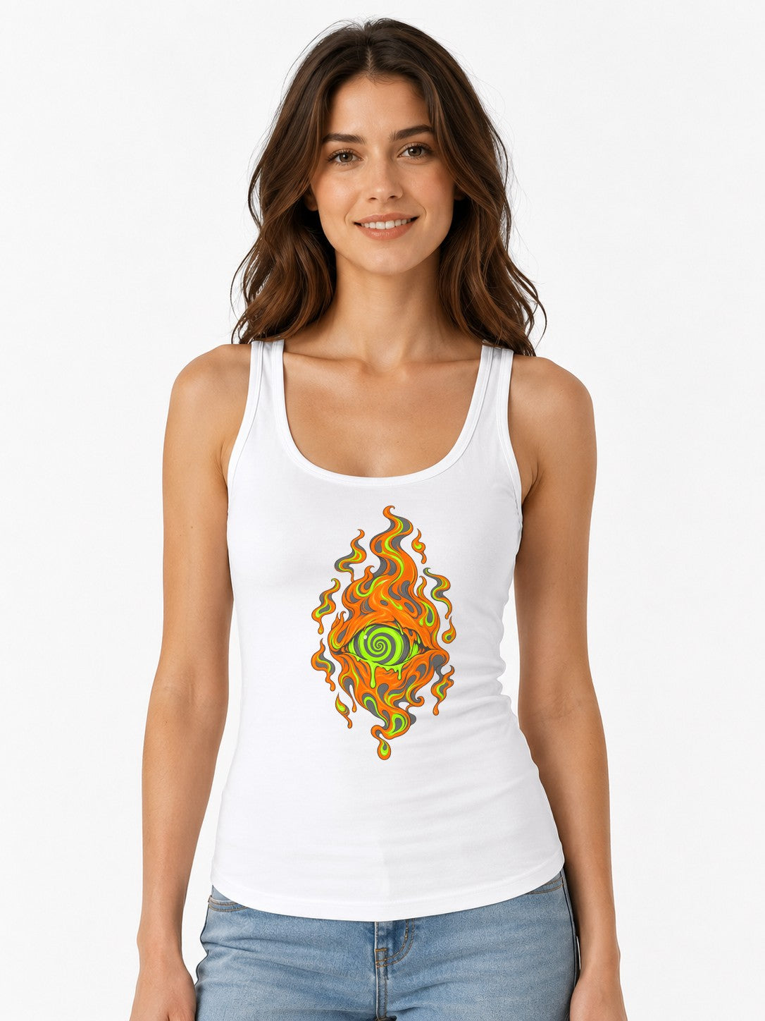 Toxic Flame Eye - White