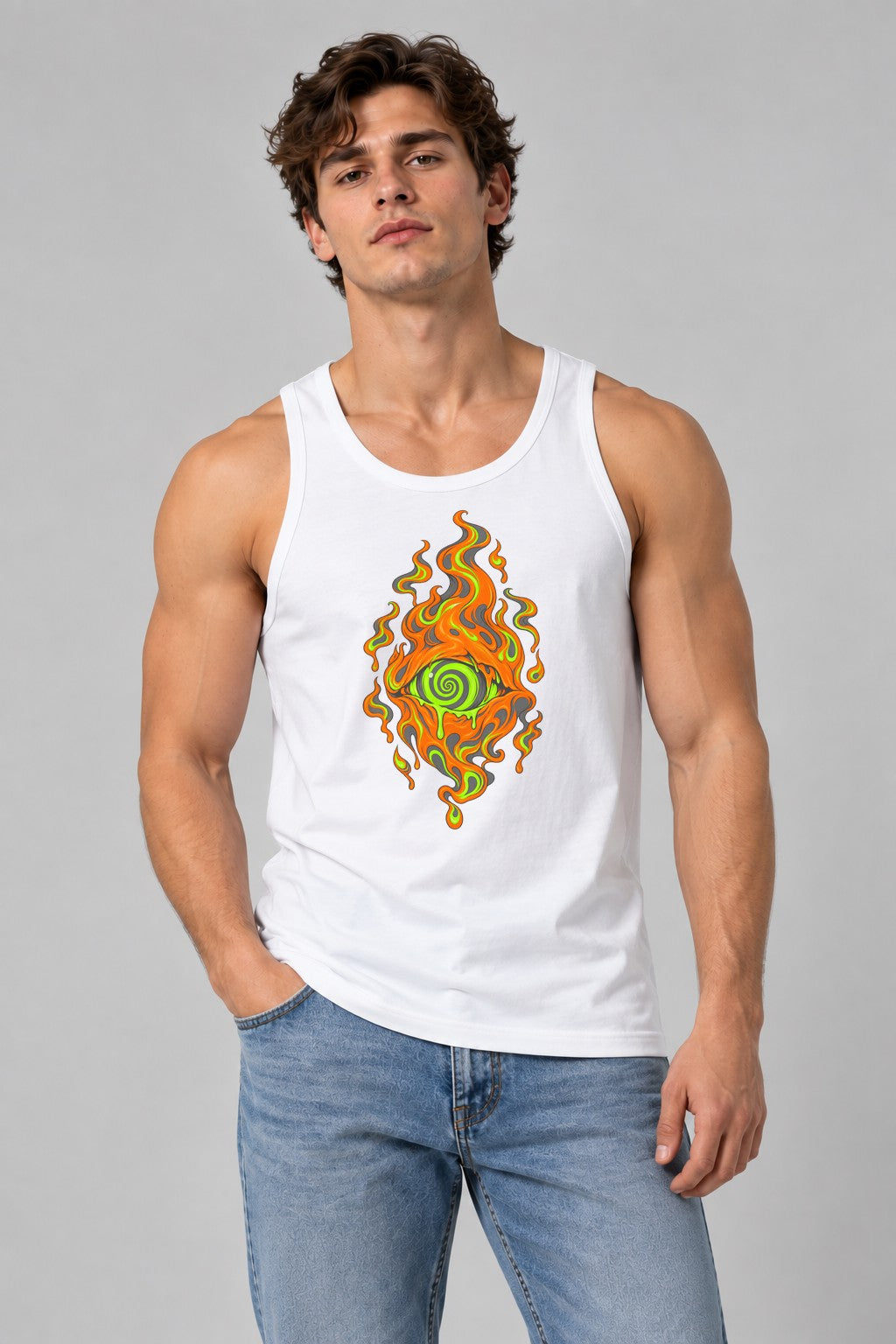 Toxic Flame Eye - White