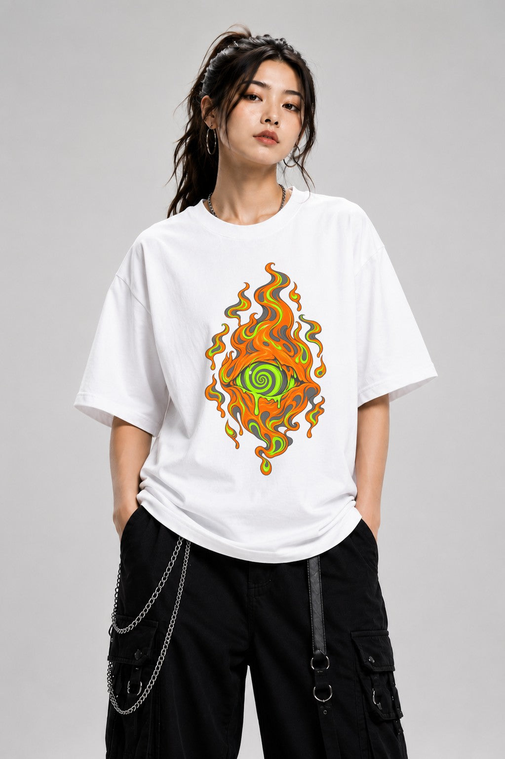 Toxic Flame Eye - White