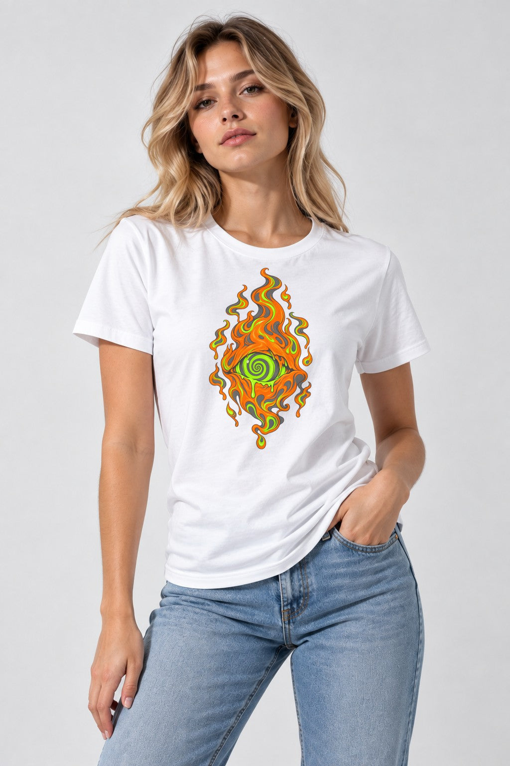 Toxic Flame Eye - White