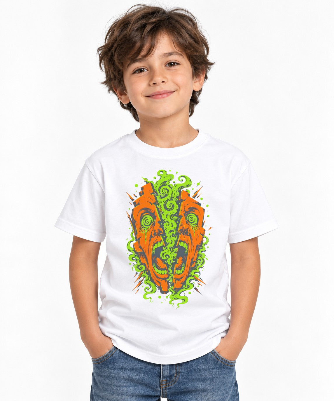 Toxic Skull Scream - White