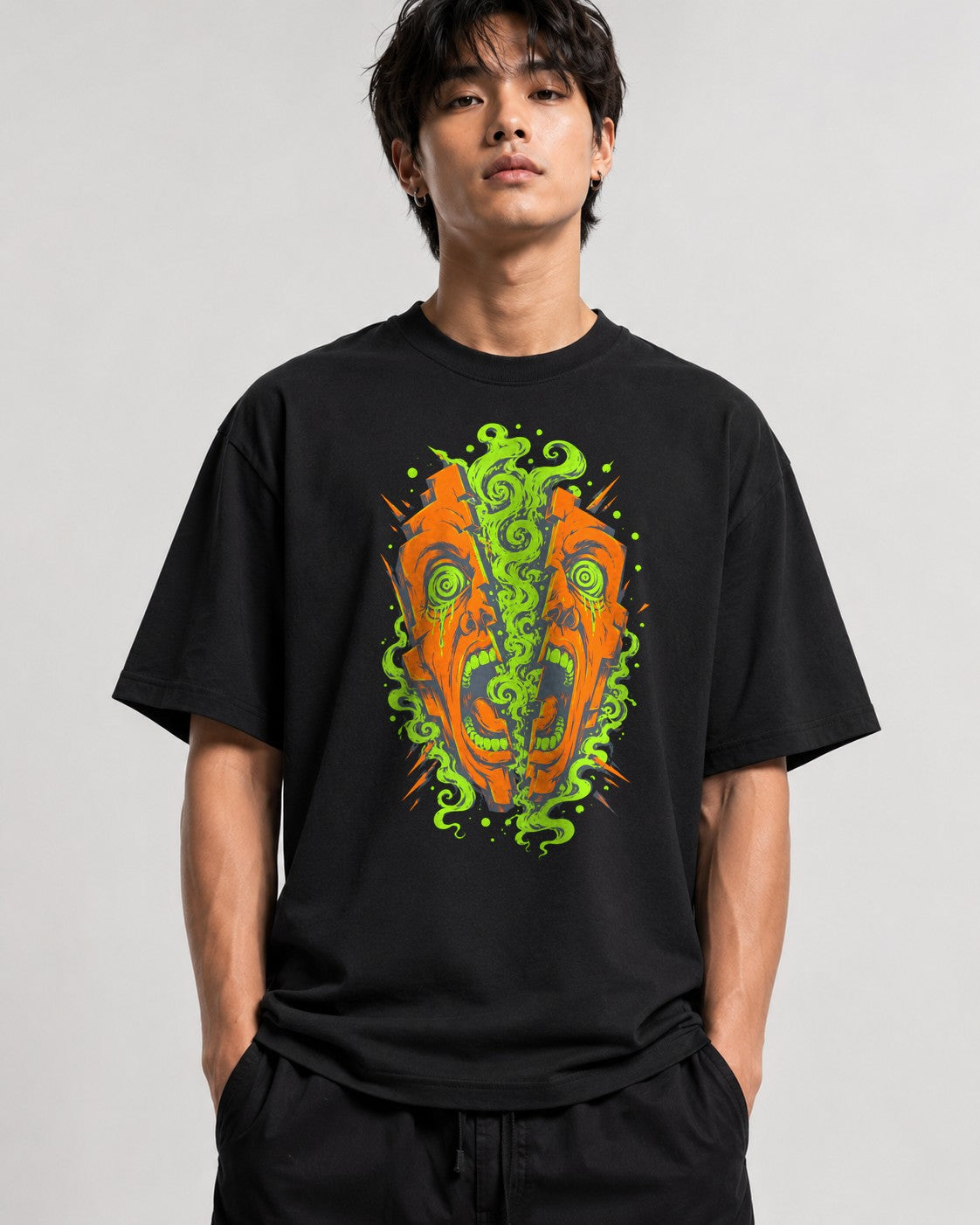 Toxic Skull Scream - Black