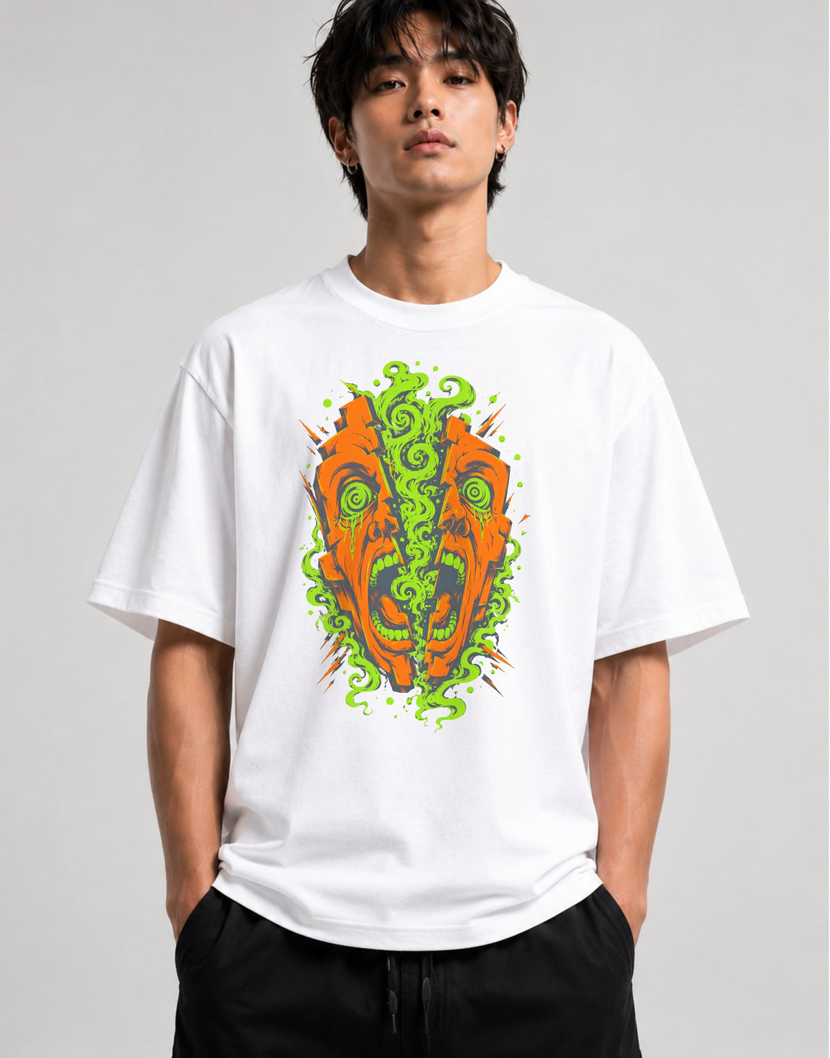Toxic Skull Scream - White